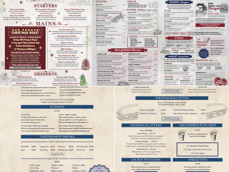 The Ship Inn Menu