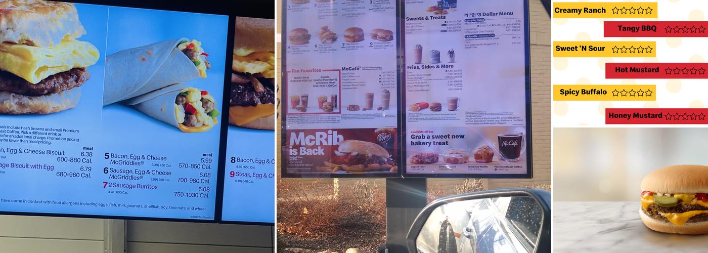 McDonald's Menu