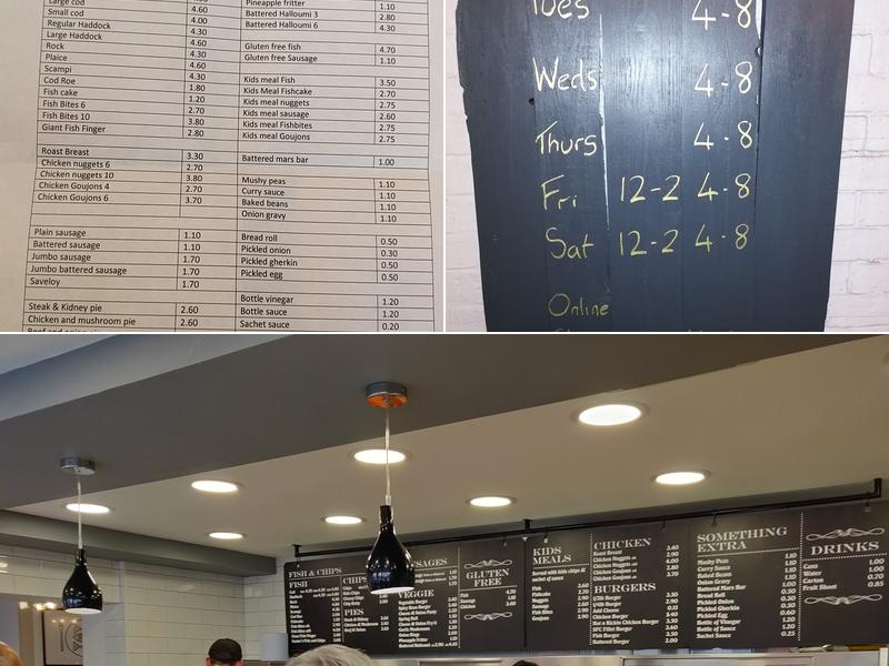 Sheff's Fish & Chips Menu