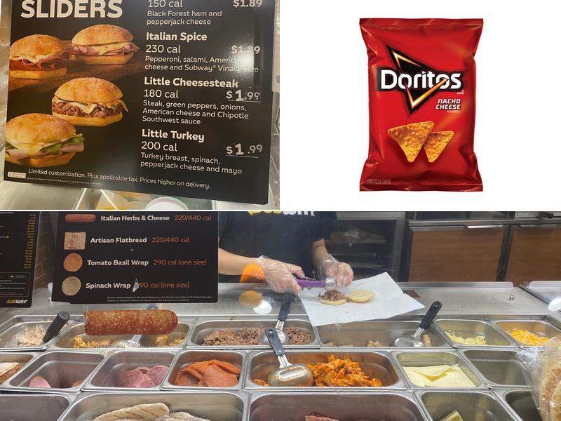 Subway Menu