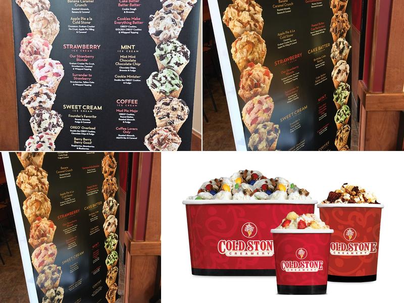 Cold Stone Creamery Menu