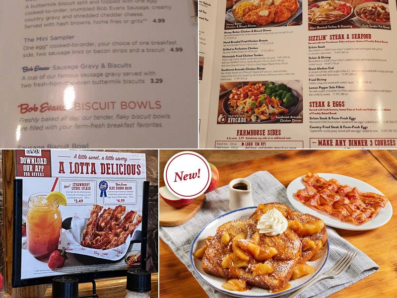 Bob Evans Menu