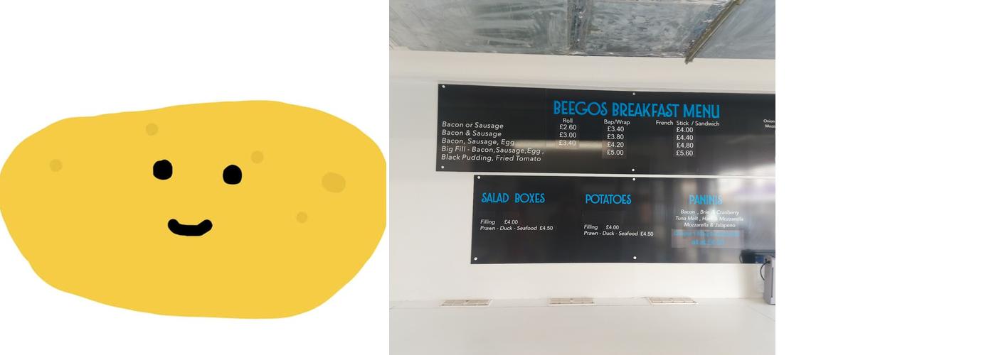 Beego's Sandwich Bar Menu