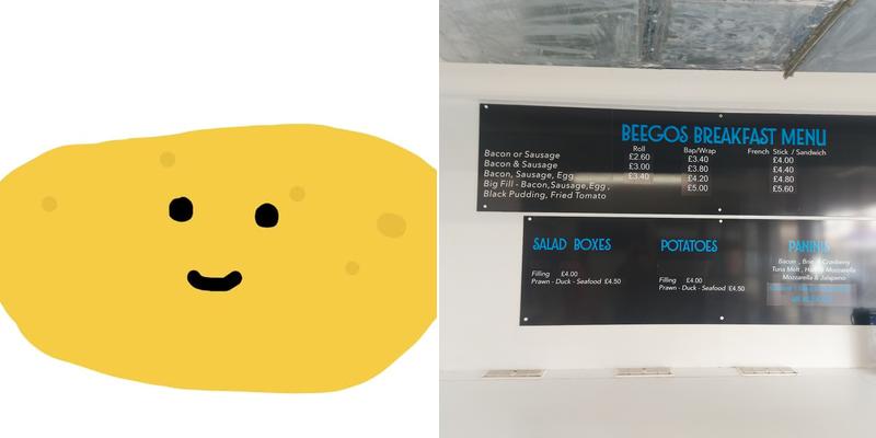 Beego's Sandwich Bar Menu