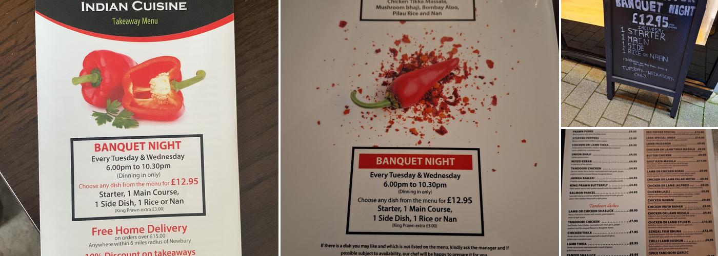 Red Peppers Menu