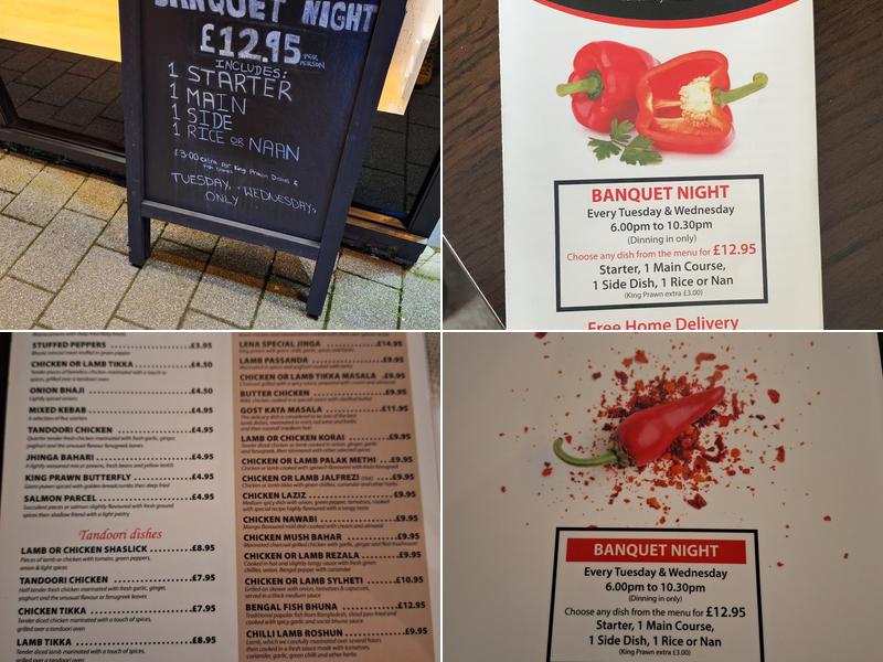 Red Peppers Menu