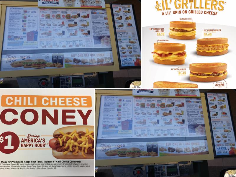 Sonic Drive-In Menu