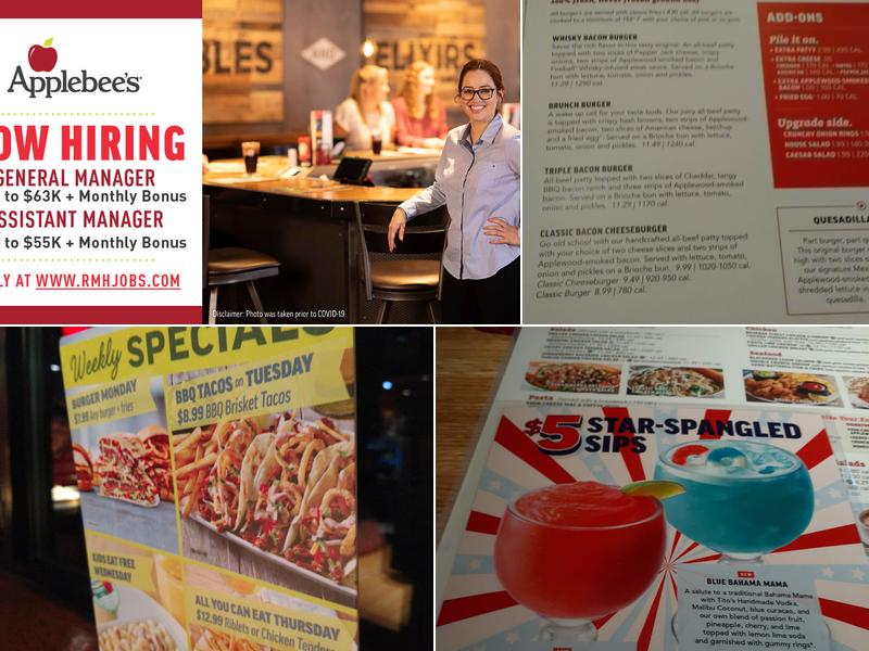 Applebee's Grill + Bar Menu