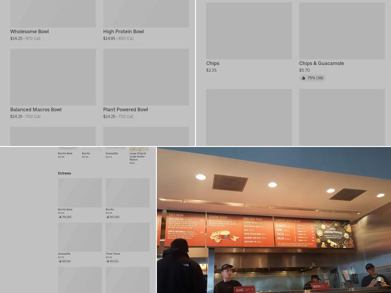 Chipotle Mexican Grill Menu