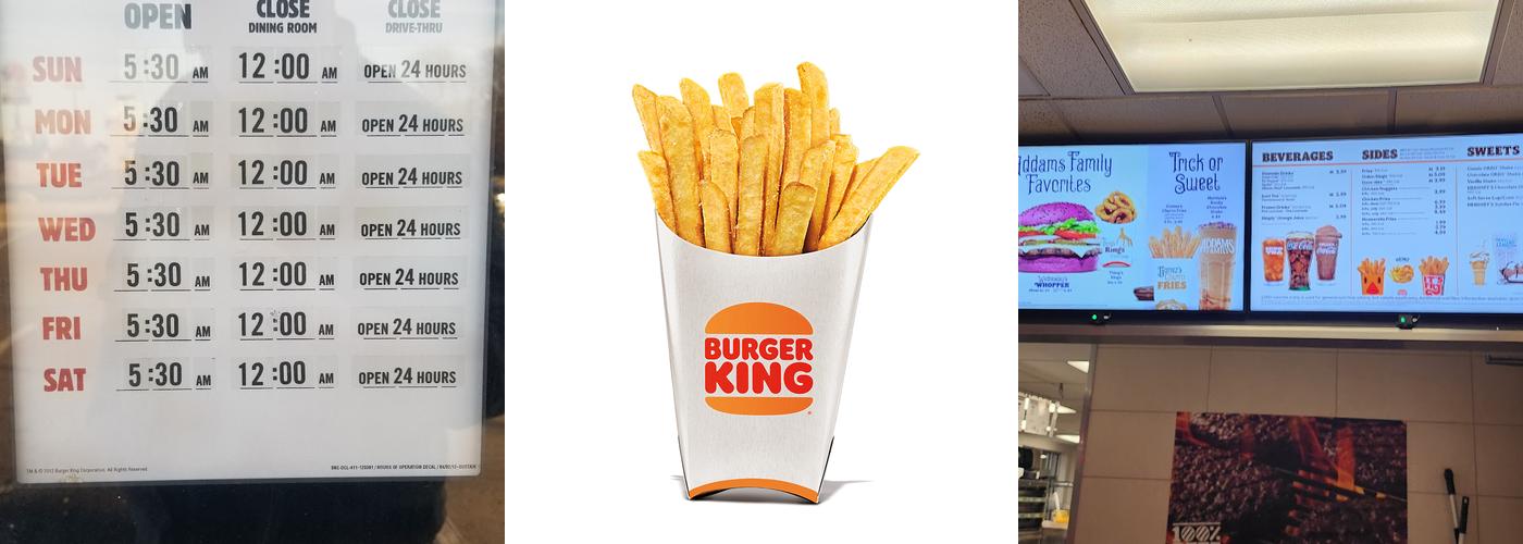 Burger King Menu