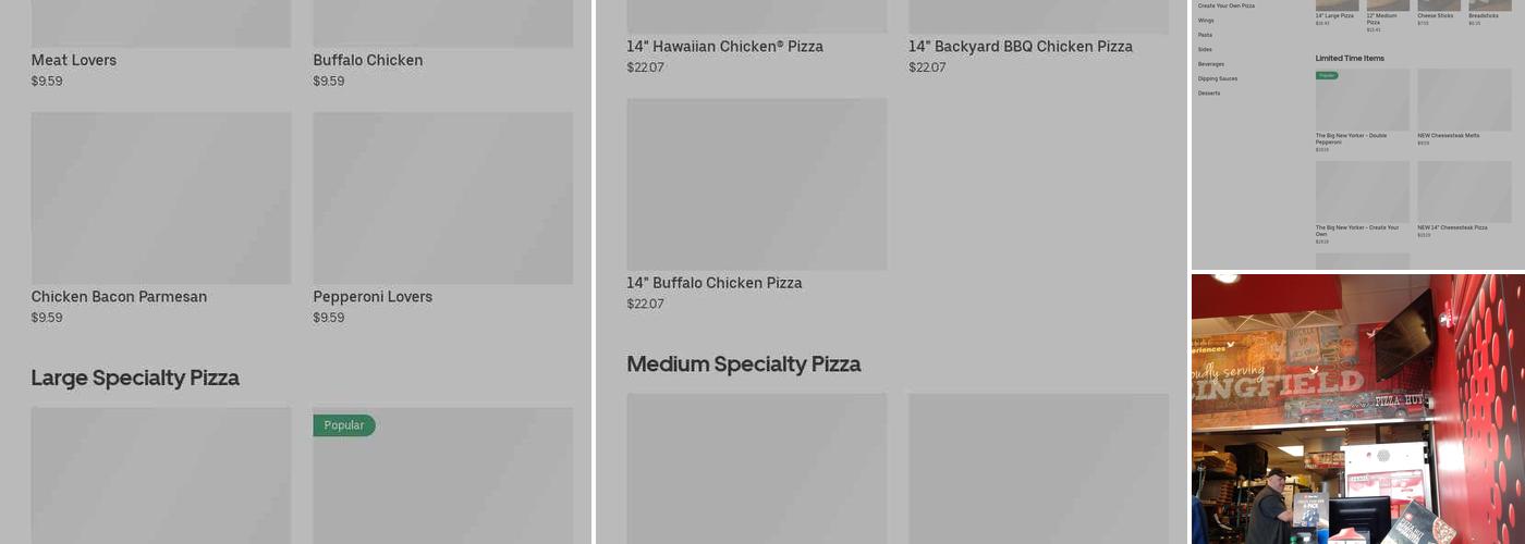 Pizza Hut Menu