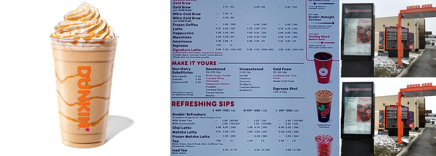 Dunkin' Menu