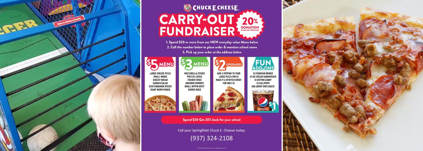 Chuck E. Cheese Menu