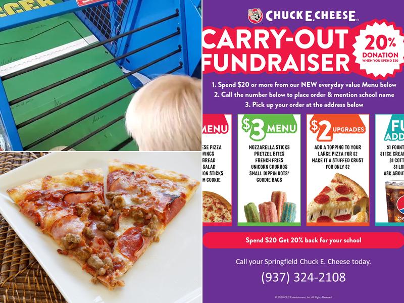 Chuck E. Cheese Menu