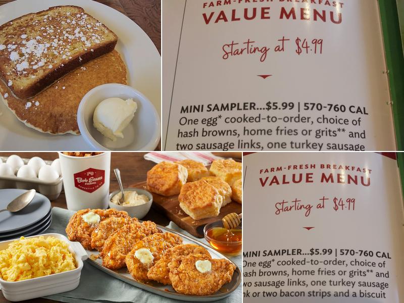Bob Evans Menu