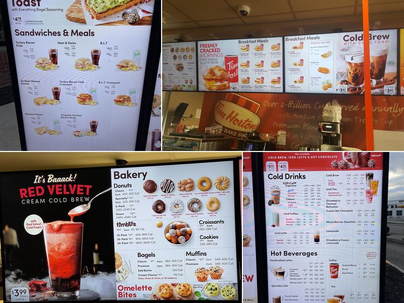 Tim Hortons Menu