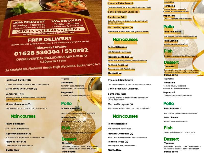 Empire Of India Menu