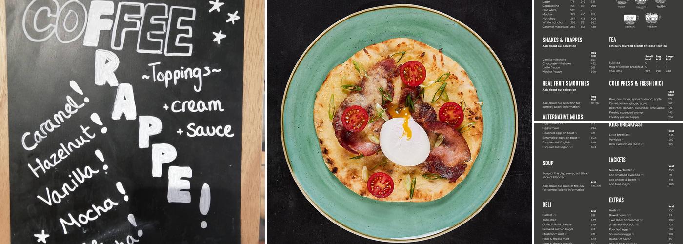 Esquires Coffee Menu