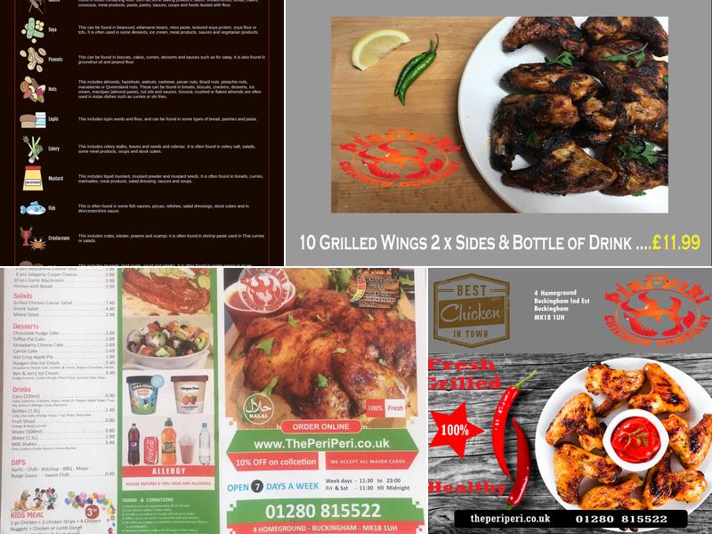 The Peri Peri Chicken Company Menu