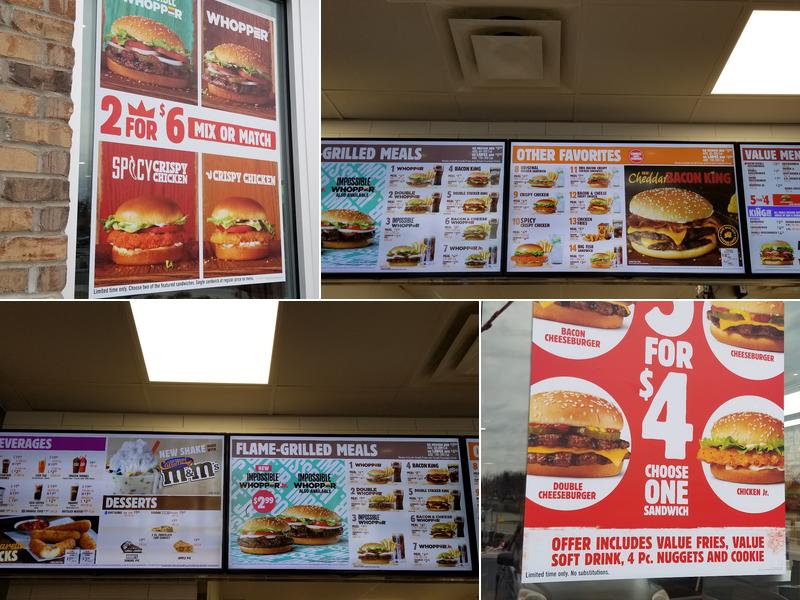 Burger King Menu