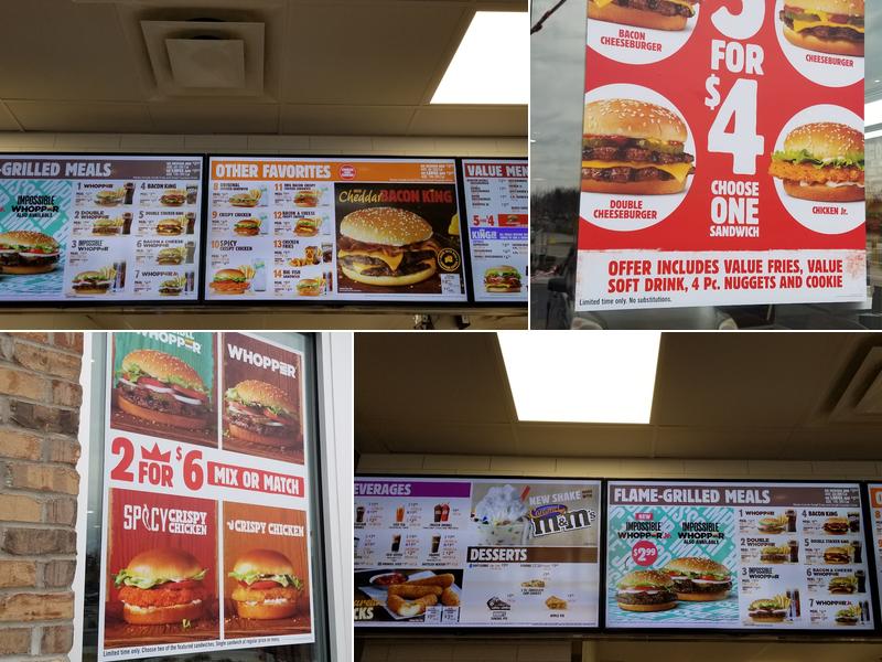 Burger King Menu
