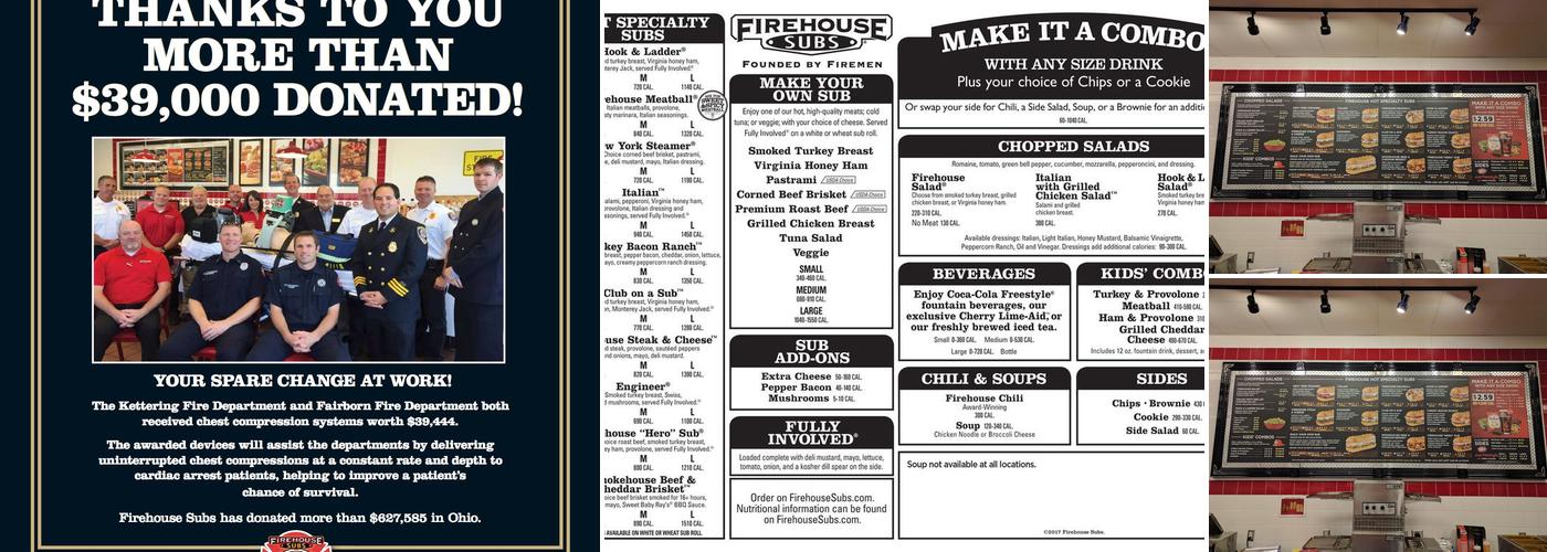 Firehouse Subs Kettering Menu