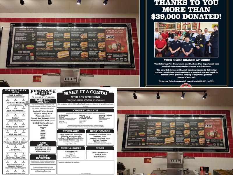 Firehouse Subs Kettering Menu