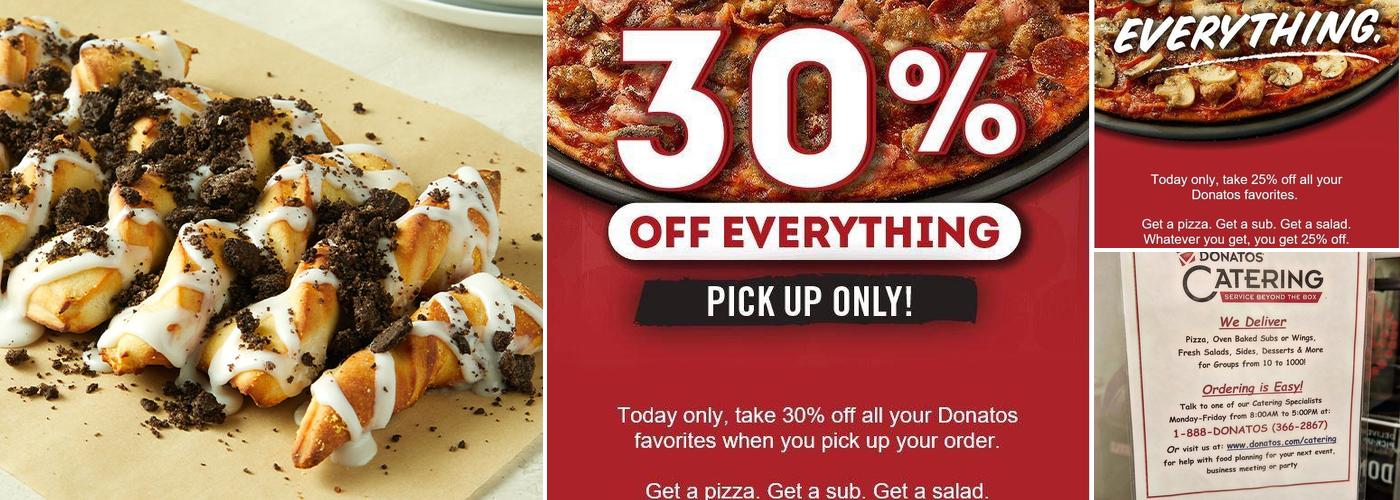 Donatos Pizza Menu
