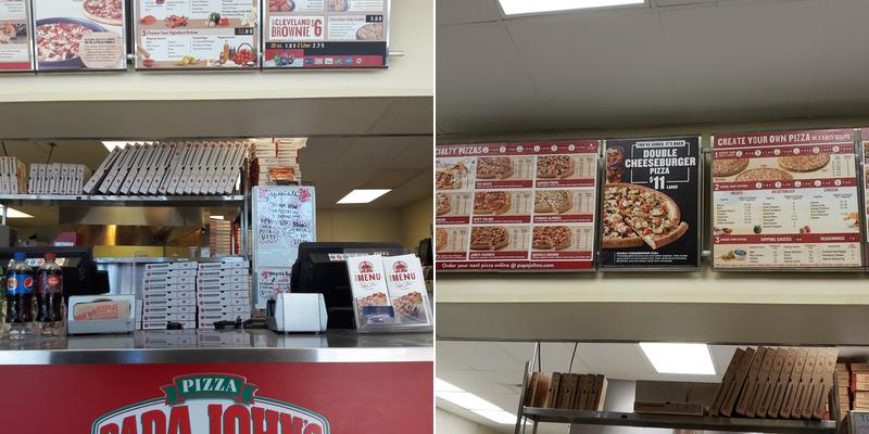 Papa Johns Pizza Menu