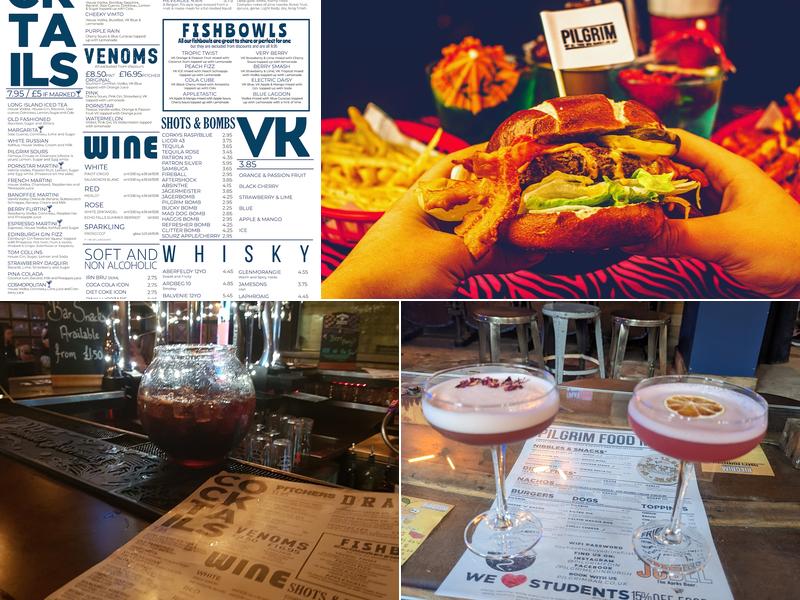 Pilgrim Bar Menu