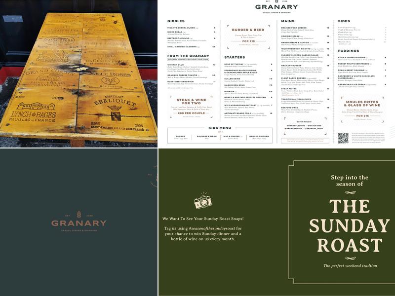 The Granary Menu