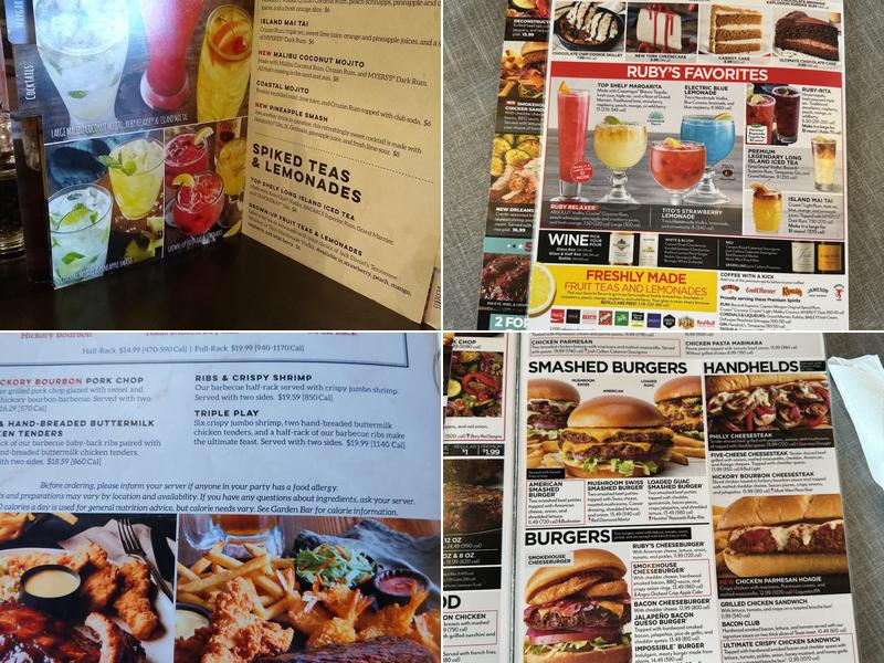 Ruby Tuesday Menu