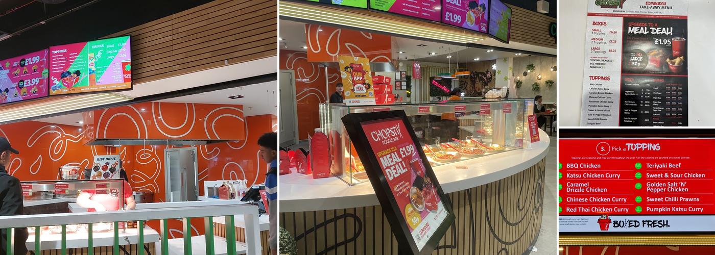 Chopstix - Edinburgh Menu