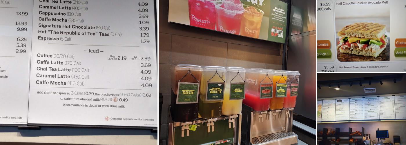 Panera Bread Menu