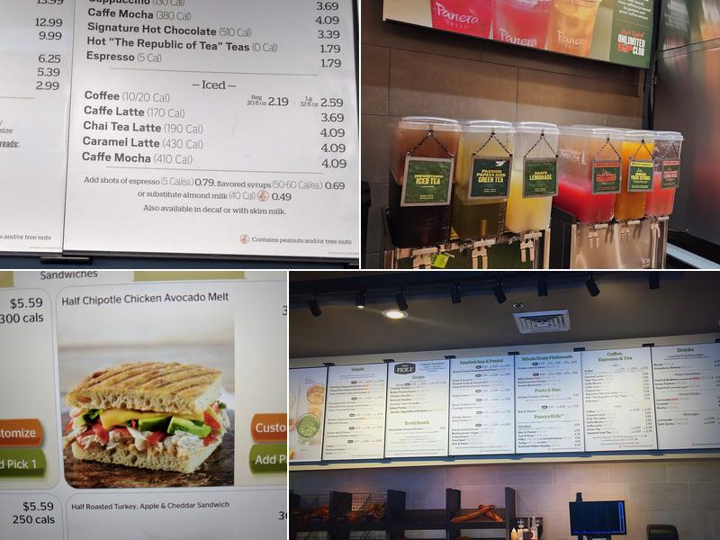 Panera Bread Menu