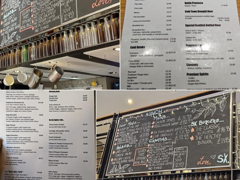 Southern Cross Cafe Menu