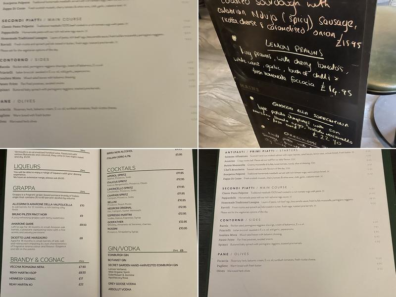 La Locanda Edinburgh Menu