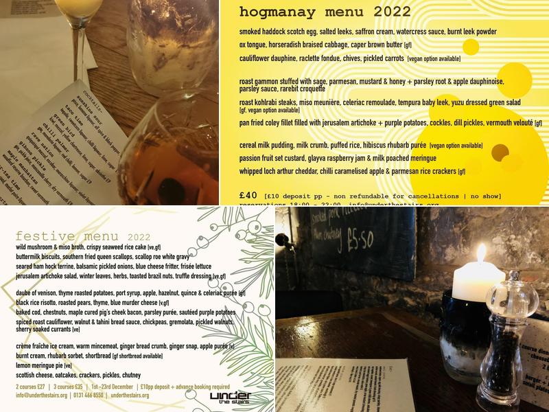 Under The Stairs Menu