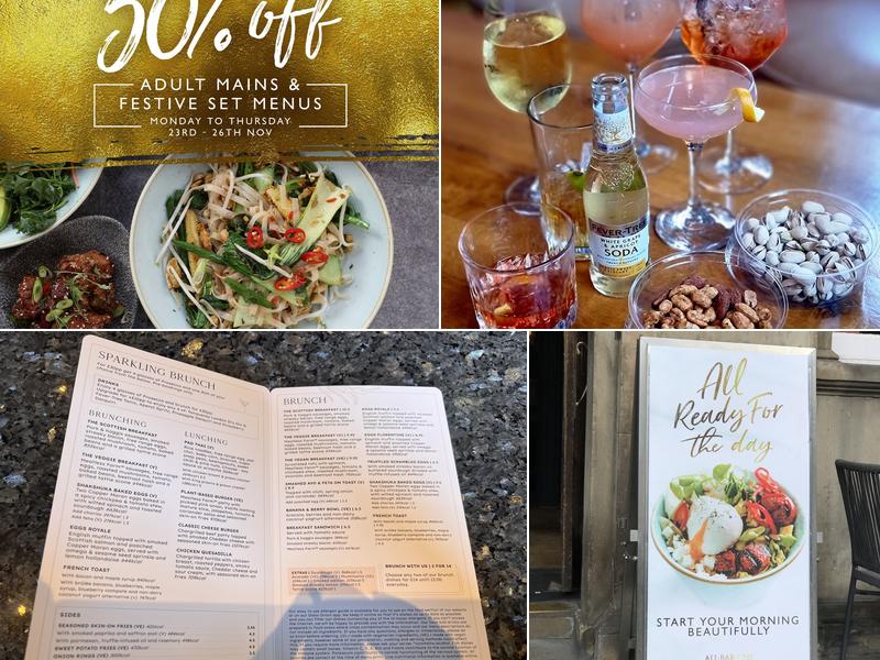 All Bar One George St Edinburgh Menu