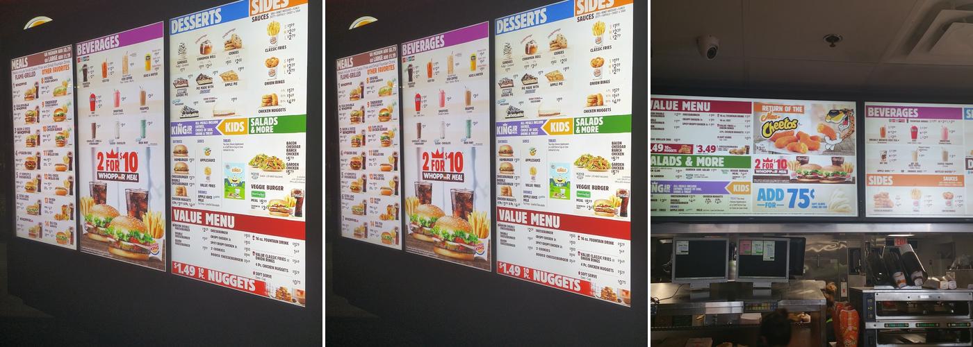 Burger King Menu