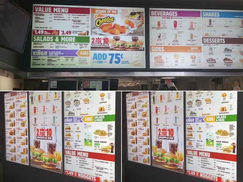 Burger King Menu