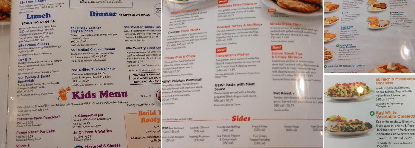 IHOP Menu