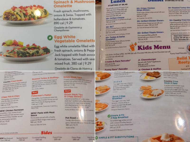 IHOP Menu