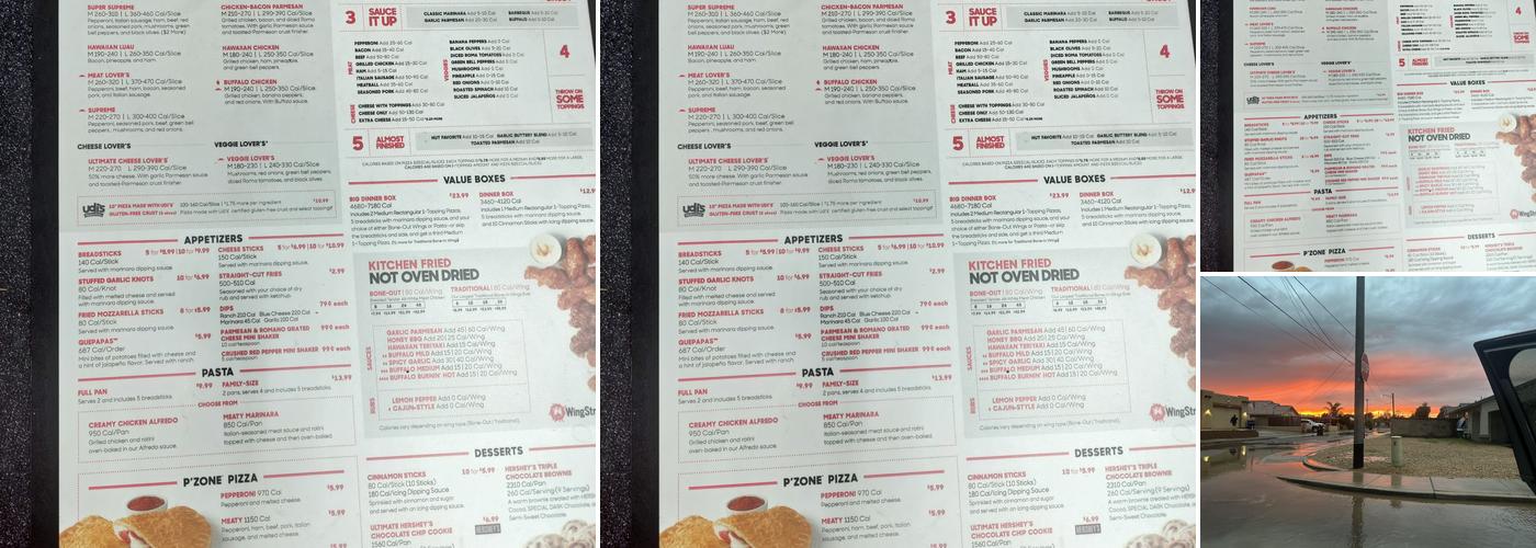 Pizza Hut Menu