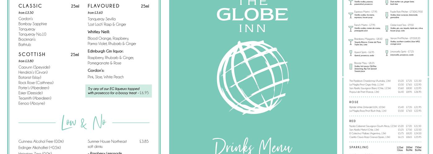 The Globe Inn Menu