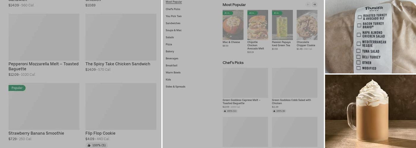 Panera Bread Menu