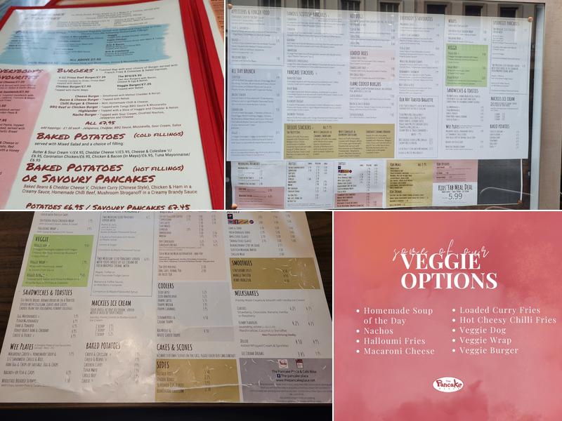 The Pancake Place Menu