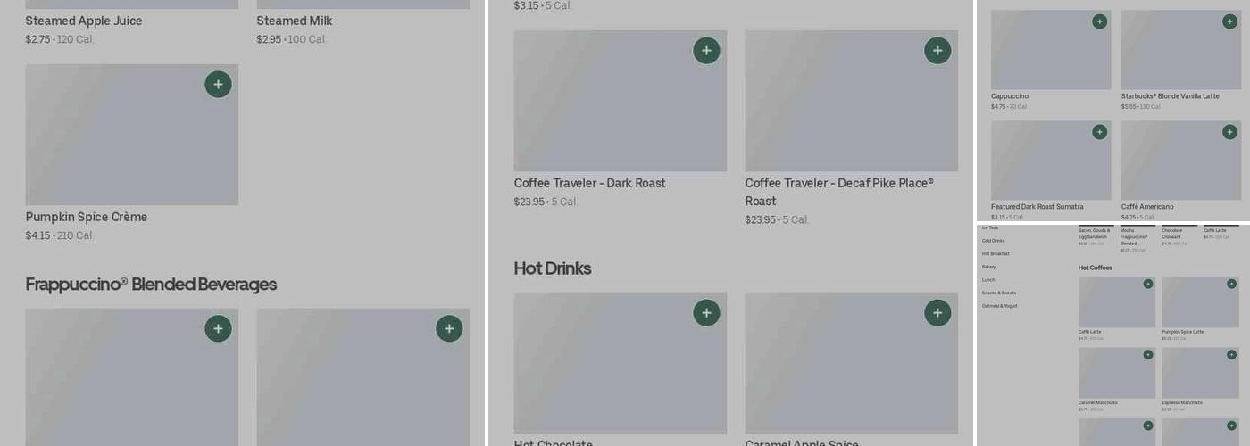 Starbucks Menu
