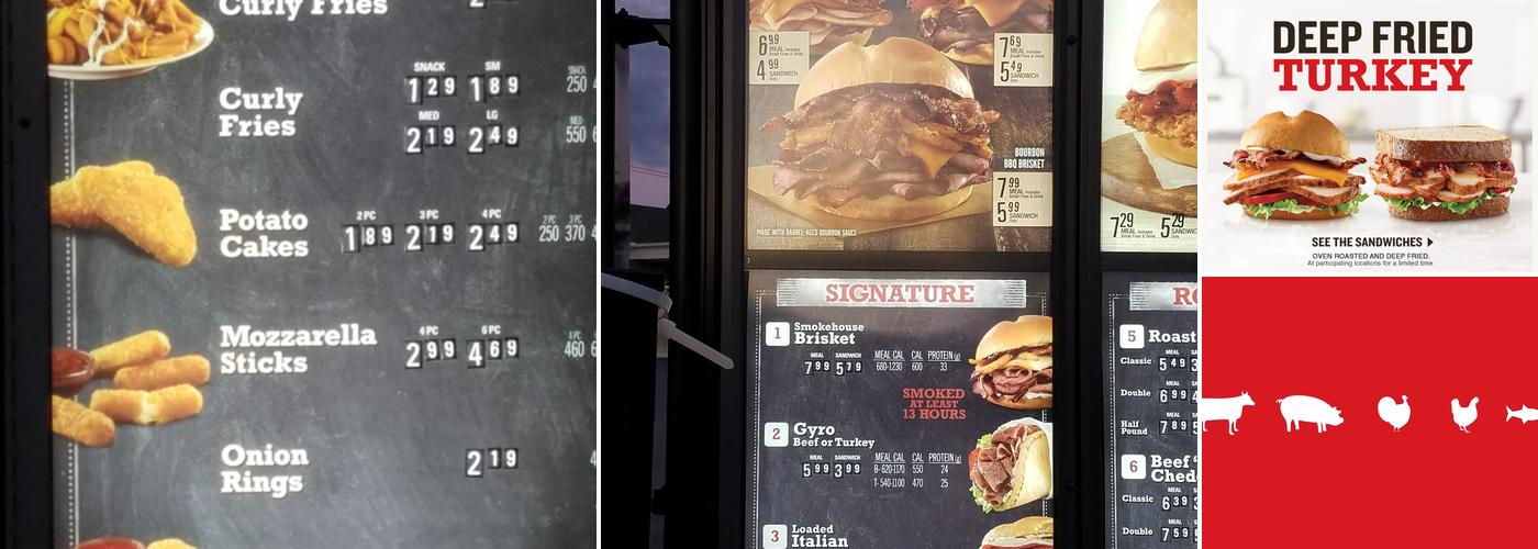 Arby's Menu