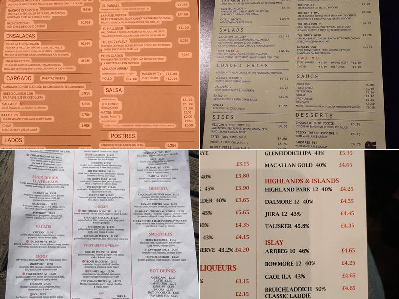 Duke's Corner Menu